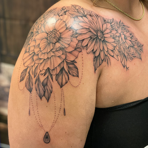 Explore afro samurai tattoo ideas, creative tattoo ideas in Newington, available at 917ink Tattoo