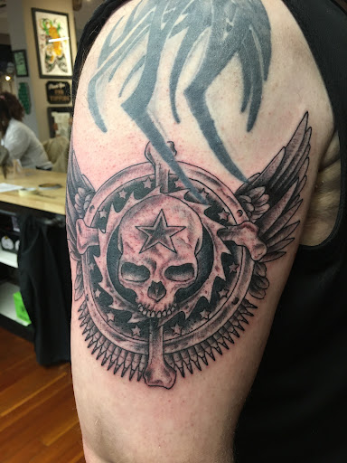 Explore gemini tattoo ideas for men, creative tattoo ideas in Bloomington, available at Artkore Tattoo