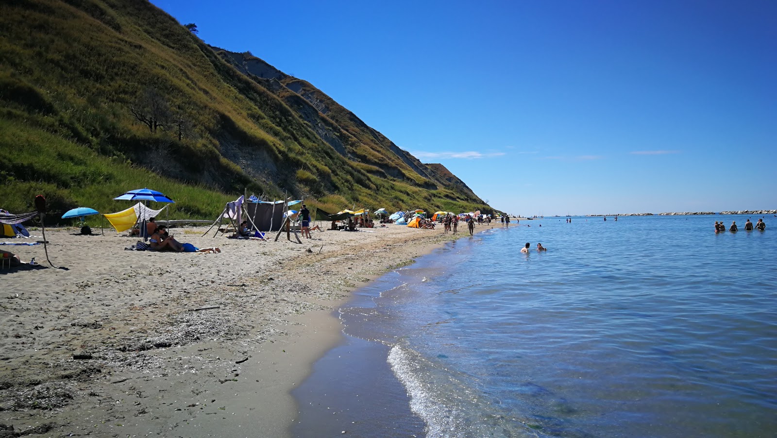 Spiaggia di Fiorenzuola di Focara'in fotoğrafı geniş plaj ile birlikte