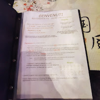 Menu / carte de Ristorante Fu Mestre à Venice