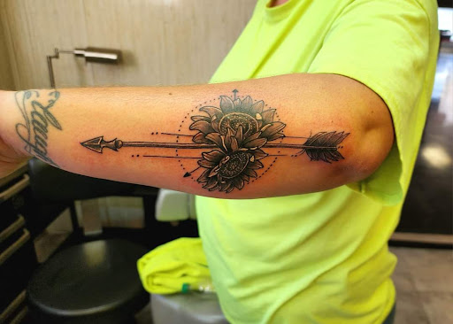Explore skinny tattoo ideas, creative tattoo ideas in Yorktown, available at Army Navy Tattoo