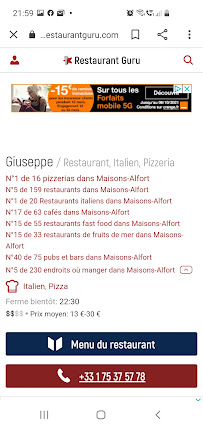Photos du propriétaire du Restaurant italien Ristorante pizzeria Giuseppe à Maisons-Alfort - n°17