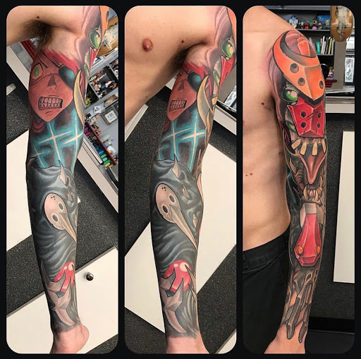 Explore cover up tattoo ideas female back, creative tattoo ideas in Arabi, available at Hidden Dimension Studio