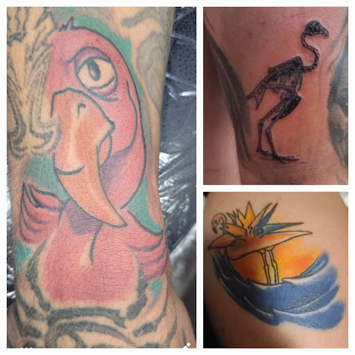 Explore female elbow tattoo ideas, creative tattoo ideas in Angola, available at Hoodlum Ink