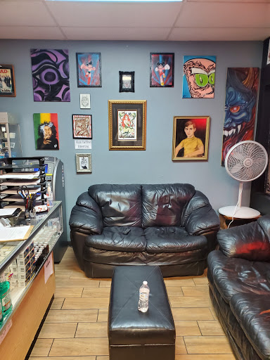 Explore cosmic tattoo ideas, creative tattoo ideas in Fort Pierce, available at Goodfellas Tattoo & Body Piercing