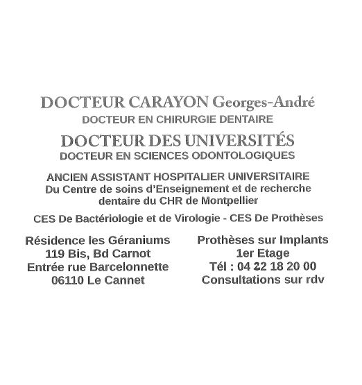 Carayon Georges-André à Le Cannet