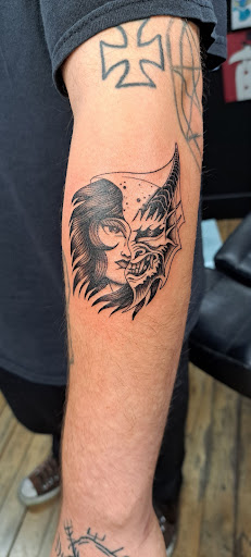 Explore forest sleeve tattoo ideas, creative tattoo ideas in Peru, available at Irezumi Tattoo Parlor