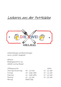 Restaurant Die Zwei à Castrop-Rauxel (la carte)