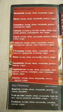 Carte du Atlas Pizza à Prévessin-Moëns