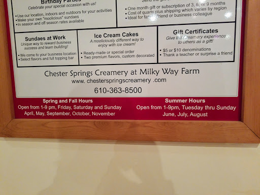 Ice Cream Shop «Chester Springs Creamery», reviews and photos, 521 E Uwchlan Ave, Chester Springs, PA 19425, USA