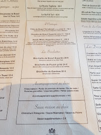 La Estancia à Paris menu