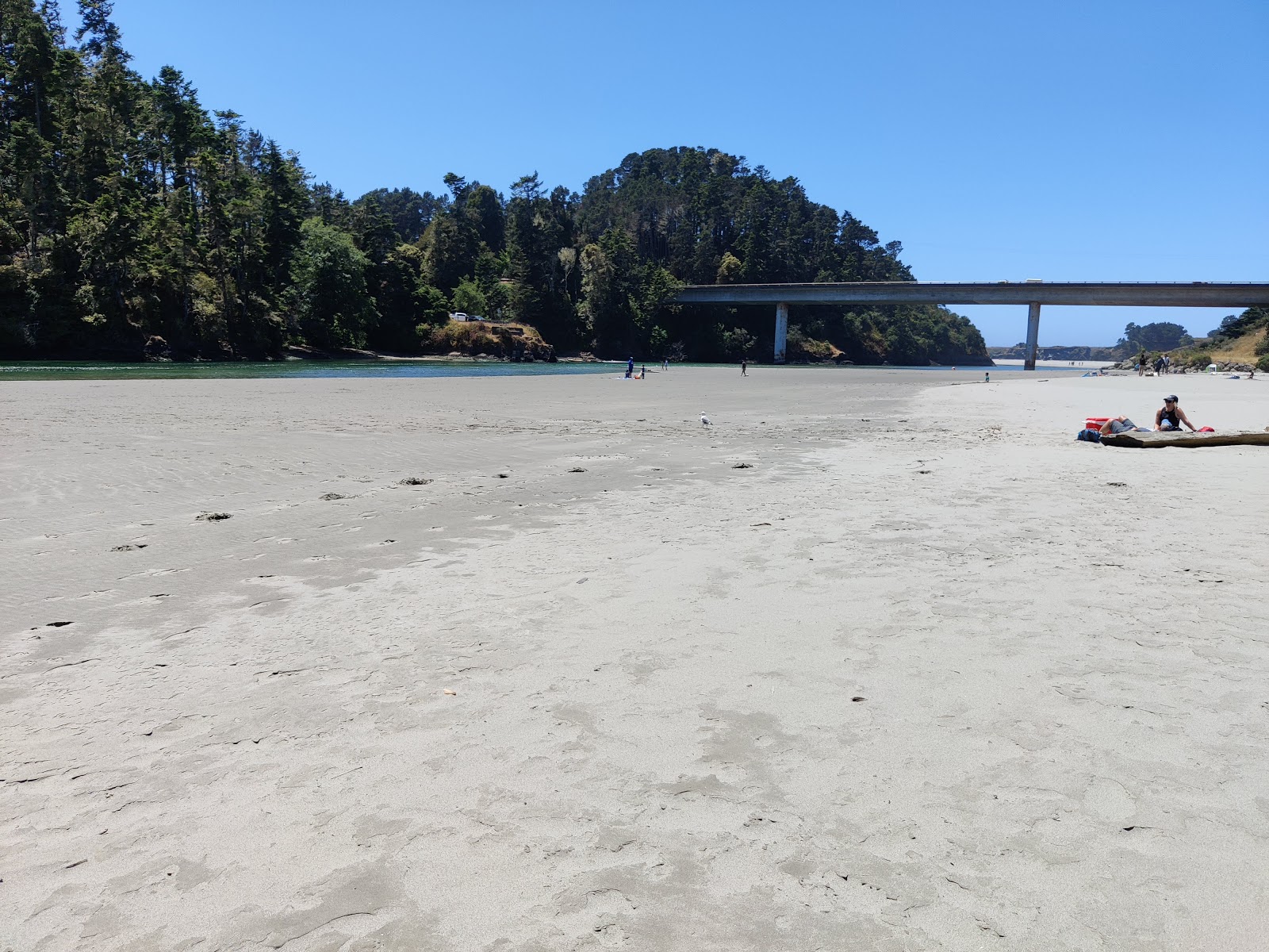 Photo of Big River Beach and the settlement