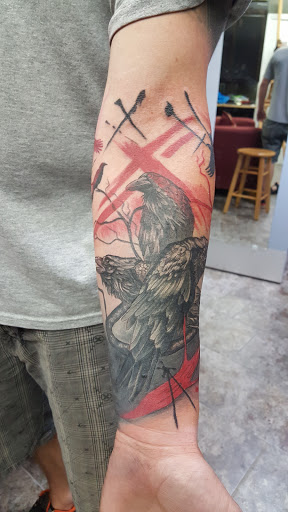 Explore forearm sleeve tattoo ideas for guys, creative tattoo ideas in Chattanooga, available at Inked Expressions