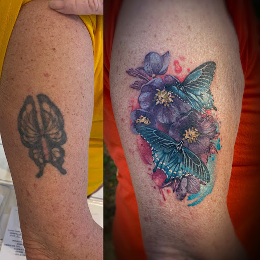 Explore stomach tattoo ideas for females, creative tattoo ideas in Crystal River, available at Radiant Custom Tattoo & Body Piercing