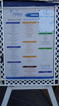 Menu / carte de ‘a Paranza Sea Restaurant à Ischia