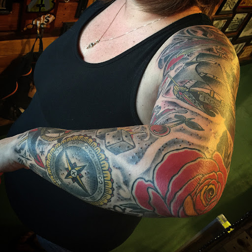 Explore honey pot tattoo ideas, creative tattoo ideas in San Diego, available at Lavish Tattoo Company