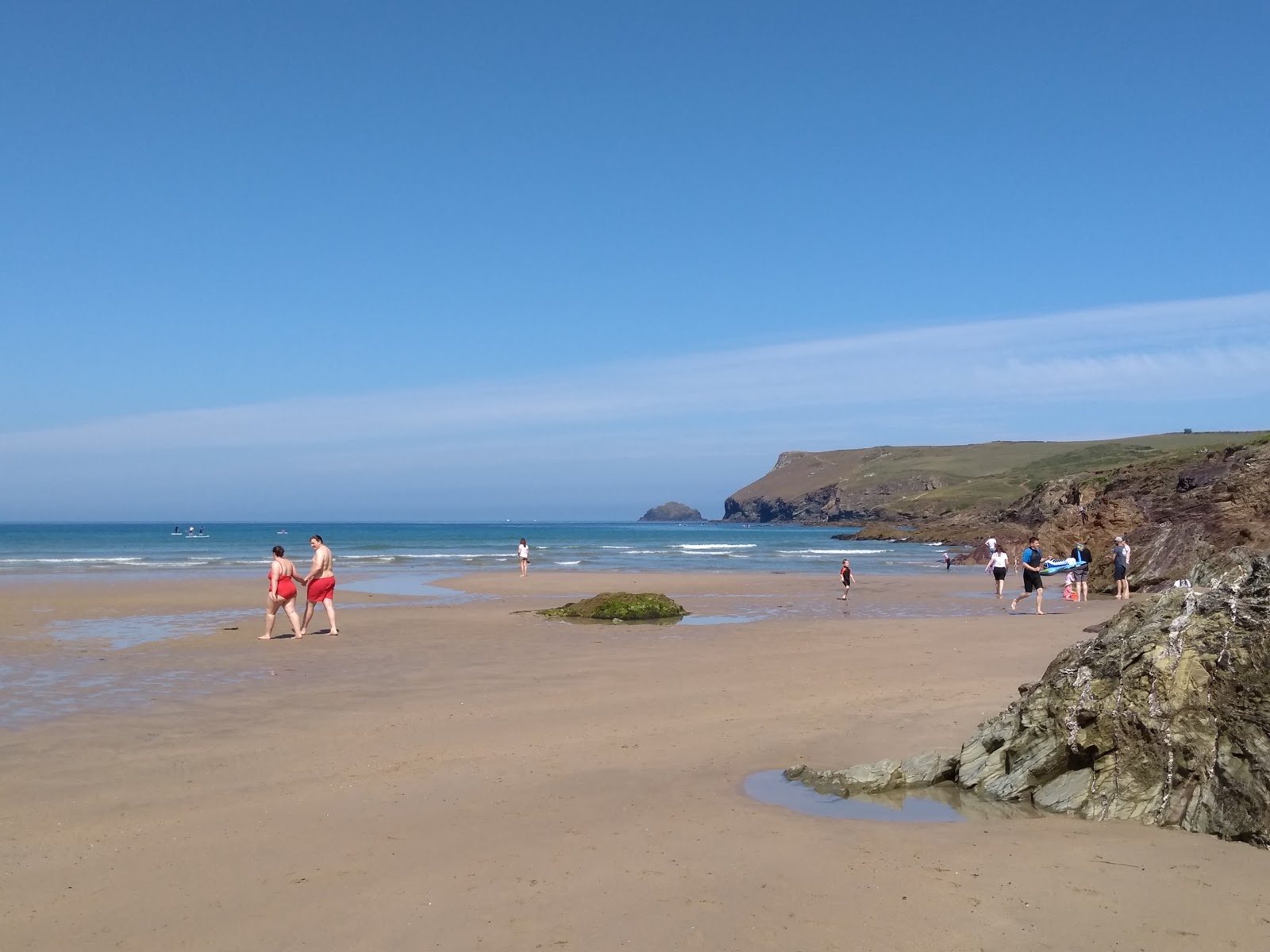 Foto af Polzeath beach med høj niveau af renlighed