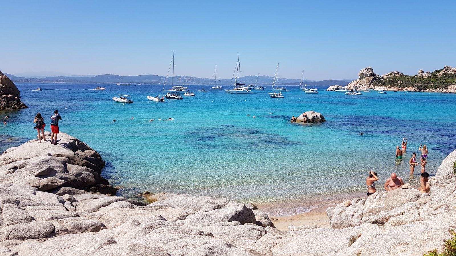 Photo of Cala Canniccio beach with turquoise pure water surface