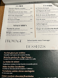 Restaurant français Bon Temps à La Rochelle (la carte)