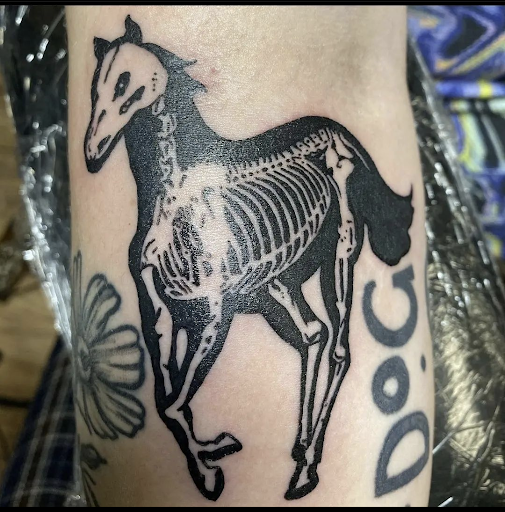 Explore heartagram tattoo ideas, creative tattoo ideas in Montville, available at Two Headed Dog Tattoo Studio