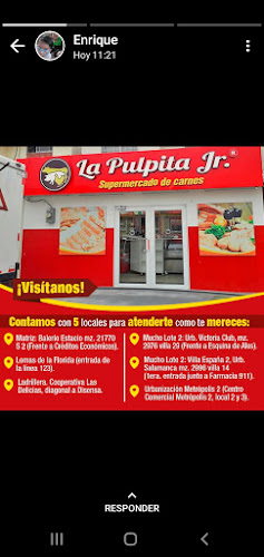 Supermercado de carne "pulpita Jr." - Carnicería