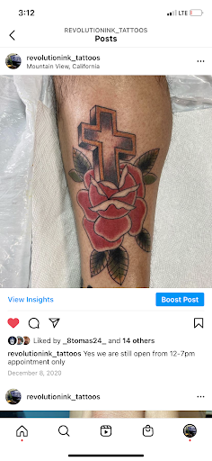 Tattoo Shop «Revolution Ink Tattoos», reviews and photos, 557 W El Camino Real, Mountain View, CA 94040, USA