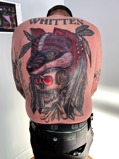 Explore outside arm tattoo ideas, creative tattoo ideas in Kansas City, available at Golden Stag Tattoo and Gallery
