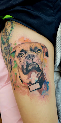 Explore tattoo name cover up ideas, creative tattoo ideas in Benton, available at Spectrum Tattoo