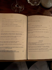 Osteria Ferrara à Paris menu