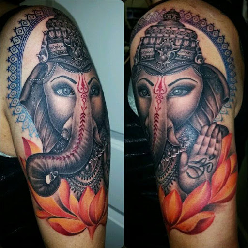 Explore group of 4 tattoo ideas, creative tattoo ideas in Pendleton, available at Just Another Hole in the Wall Tattoo