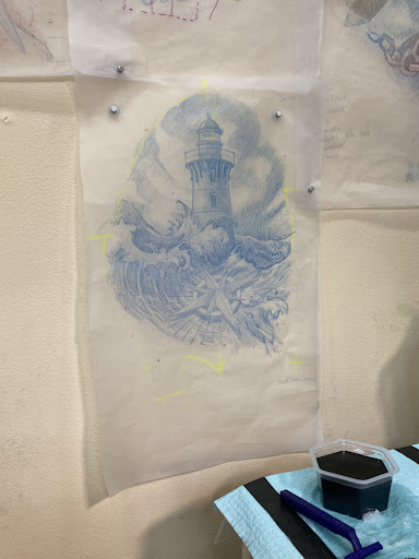 Explore sage tattoo ideas, creative tattoo ideas in Richmond, available at Loose Screw Tattoo