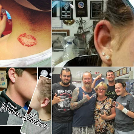 Explore love symbol tattoo ideas, creative tattoo ideas in Elko, available at Custom Tattoos and Body Piercing Studio