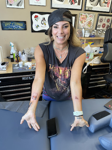 Explore 2 initial tattoo ideas, creative tattoo ideas in San Diego, available at Above All Tattoo - Pacific Beach