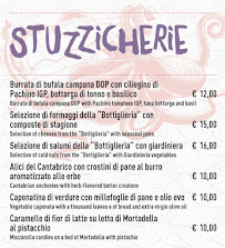 Carte du Bottiglieria Castello à Verona