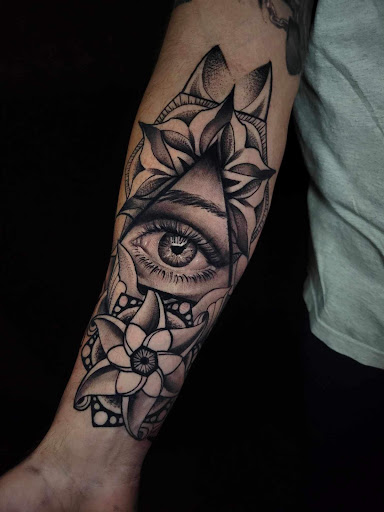 Explore leg tattoos ideas for men, creative tattoo ideas in Mc Kees Rocks, available at Exile Ink