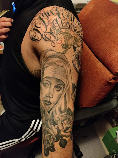 Explore chest piece tattoo ideas for guys, creative tattoo ideas in Saint Louis, available at Steel and Ink Tattoo Studio