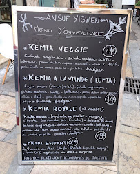 Menu du La kemia-Toulon à Toulon