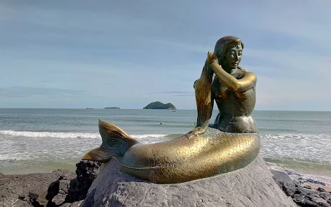 Golden Mermaid Statue image