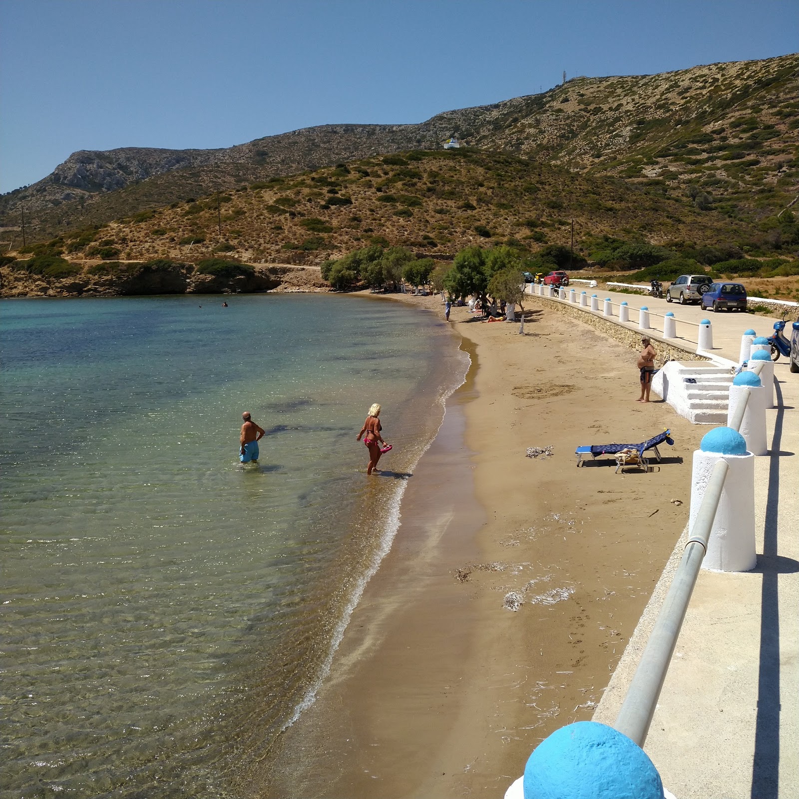 Foto van Lowland beach met gemiddeld niveau van netheid