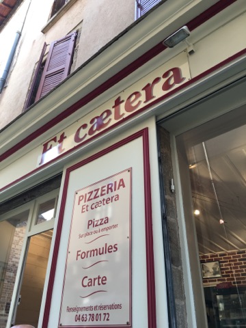 restaurants pizzeria et caetera Brioude