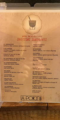 La Ponceria à Livorno menu