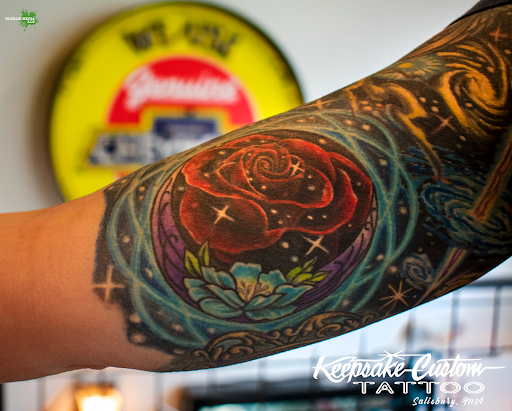 Explore shin tattoo ideas male, creative tattoo ideas in Salisbury, available at Keepsake Custom Tattoo & Body Piercing Laser Tattoo Removal