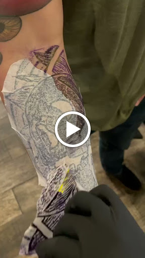 Explore beach tattoo ideas for men, creative tattoo ideas in Kissimmee, available at Fallen Sparrow Tattoo Co