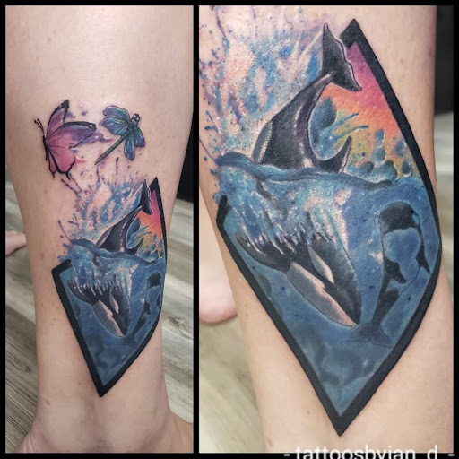 Explore palm tree tattoo ideas, creative tattoo ideas in Utica, available at Watchtower Tattoo Company