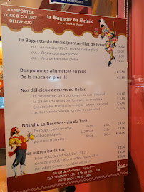 Menu / carte de La Baguette du Relais à Paris