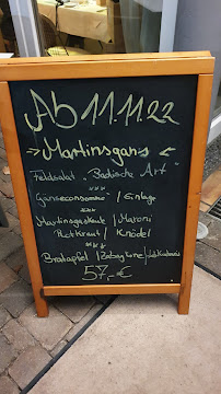 Carte du Restaurant im Vorderhus by Elena & Dominik à Wehr
