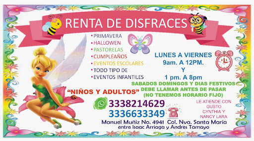 RENTA DE DISFRACES