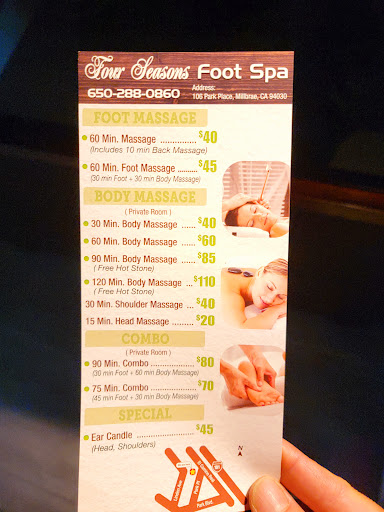 Spa «Four Seasons Foot Spa», reviews and photos, 106 Park Pl, Millbrae, CA 94030, USA