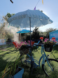 Jardin du Café Le Vélo Bleu de Max à La Maxe - n°8