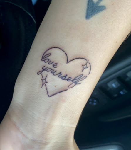 Explore simple leg tattoo ideas, creative tattoo ideas in Vincennes, available at Silver Owl Tattoo